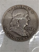 1957 FRANKLIN HALF DOLLAR