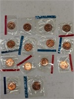 LINCOLN PENNIES FROM PROOF SETS