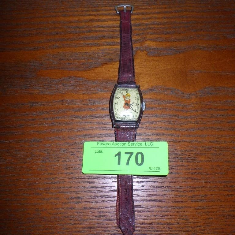 VINTAGE LITTLE ORPHAN ANNIE WATCH - DOES NOT RUN