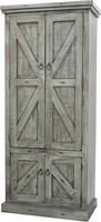 AmericanHeartland Double Door Pantry, Light Blue