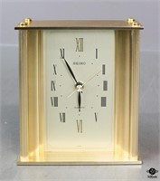 Seiko Quartz Brass Clock