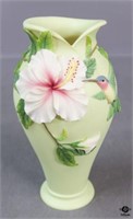 Ibis & Orchid "Hummingbird & Hibiscus " Resin Vase