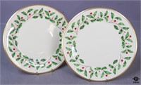 Lenox "Holiday" Plates / 2 pc