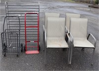 (4) Patio Chairs + Dollys