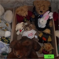 ASST. PLUSH BEARS- GANZ, FIRESIDE, CHRISHA, ETC