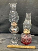 2 oil lamps