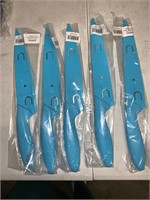 LOT OF 5 CHEFS KNIVES WITH SHEATHS