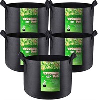 $36 5PK (25 Gallons) Grow Bags