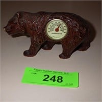 VINTAGE SYROCO WOOD? BEAR THERMOMETER