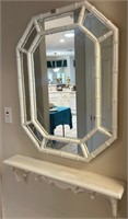 V - FRAMED WALL MIRROR 30X31" (W13)