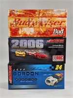 3) NASCAR 1/24TH SCALE DIECAST W/ BOX