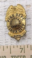 MINIATURE FIRE DEPARTMENT BADGE