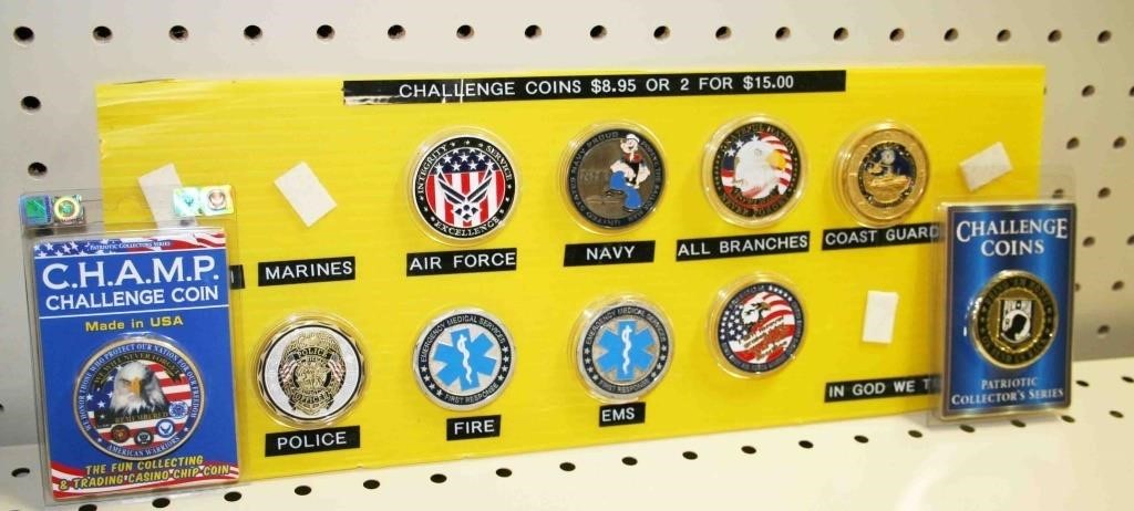 Grouping of Challenge Coins