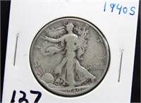 1940 S WALKING LIBERTY HALF DOLLAR COIN
