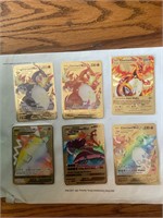 Gold metal Pokémon cards cool