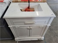 HOME DECORATORS VANITY W/ SINK, NEW