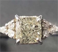 $5255 14K  Diamond (1.01Ct,I1,Light Yellowish Gree