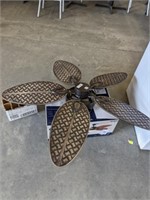 INDOOR/COVERED OUTDOOR CEILING FAN, GROUP BOTTLES
