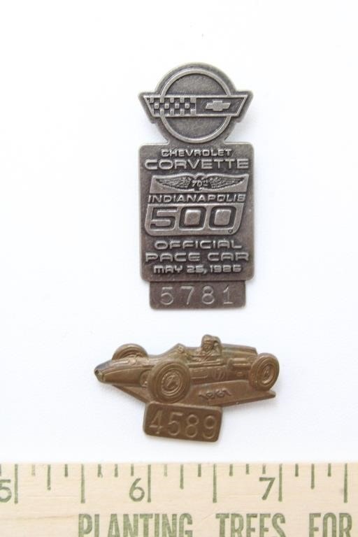(2) INDIANAPOLIS SPEEDWAY PINS