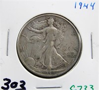 1944 WALKING LIBERTY HALF DOLLAR COIN