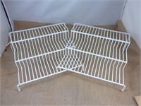 White Wire Displays, 3 Tier - Lot of 2
