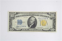 SERIES OF 1934 $10.00 SILVER CERTIFICATE