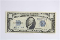 SERIES OF 1934 $10.00 SILVER CERTIFICATE