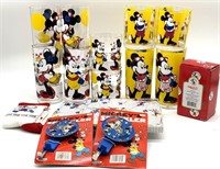 Vintage Walt Disney Mickey Mouse Plastic Cups,