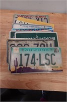 Assorted License tags