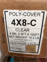 ROLL OF CLEAR POLYETHYLENE SHEETING