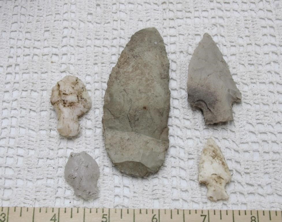 (5) NATIVE AMERICAN POINTS