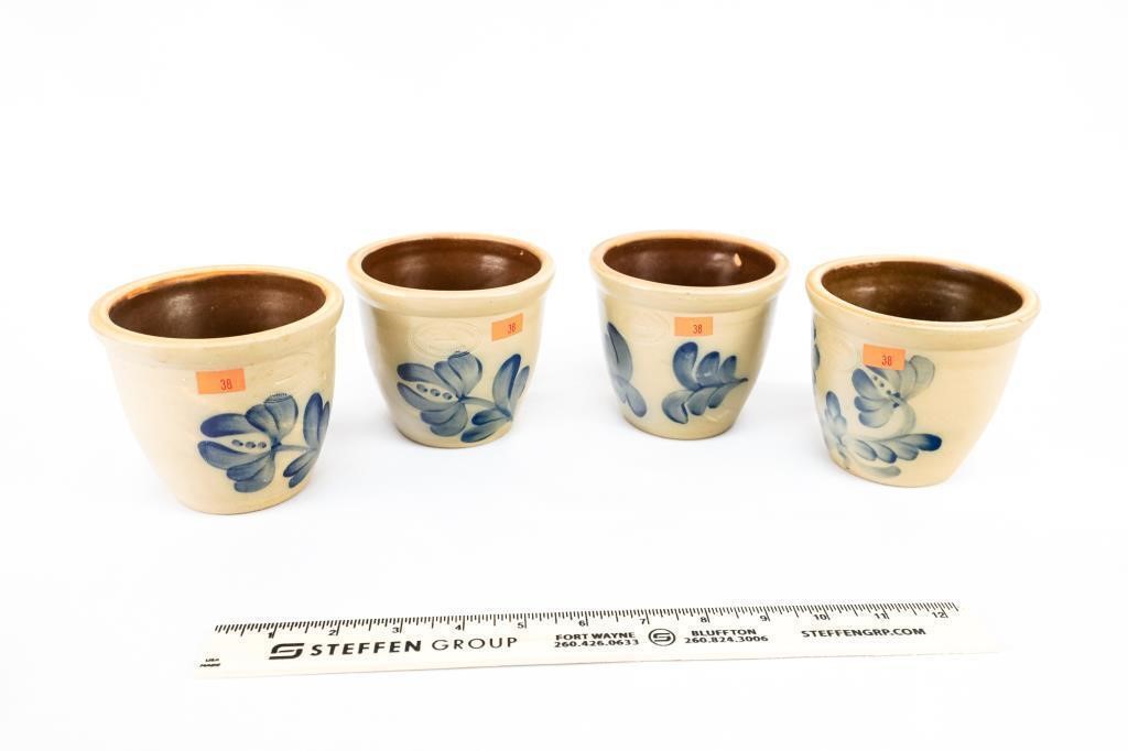Set of 4 Beaumont Pottery York, Maine