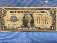 1928 $1 Silver Certificate blue seal