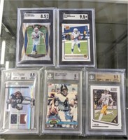 GRADED NFL COLLECTOR CARDS