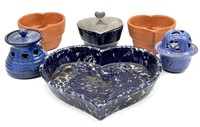 Vintage Bennington Potters Pottery Heart Shaped