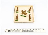 Set of 5 Iron Miniature Soldiers in a Box