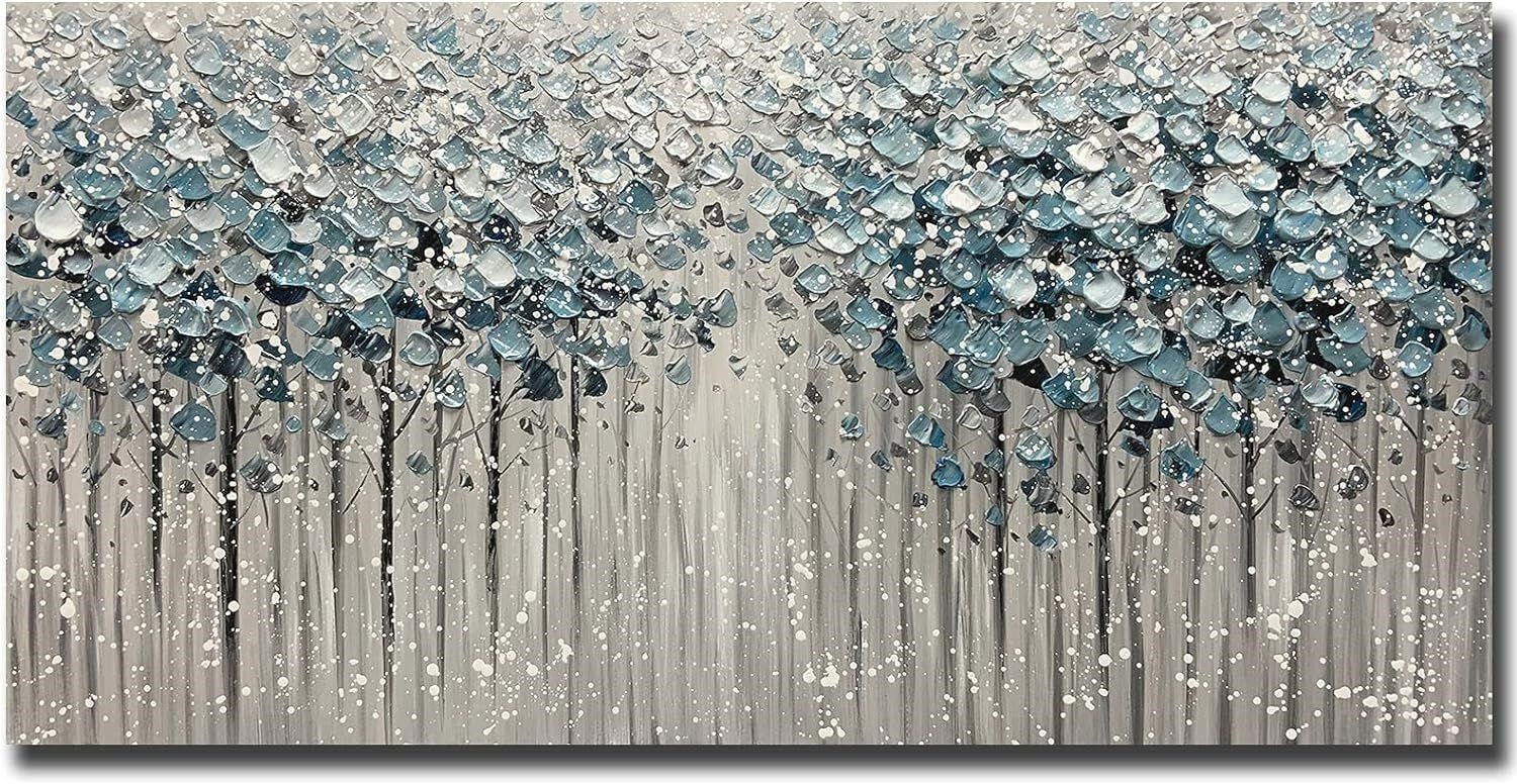 30"x60" 3D Oil Paintings Canvas Forest Wall Art