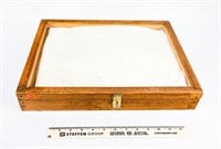 Wood/Glass Display Case(17" x 13" x 2 1/2")