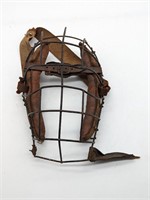 Spiderman Wire Mesh Leather Back Catchers Mask
