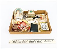 Flat of Assorted Vintage Sewing Items