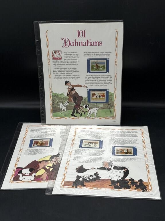101 Dalmatians Stamps (each sheet is double
