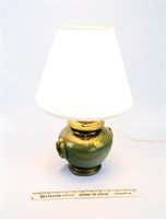 Double Handle Pottery Electric Lamp
