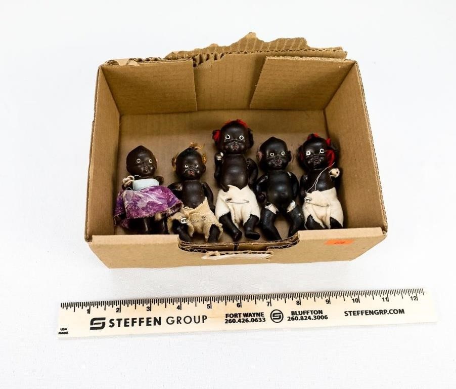 Box of 5 Black Americana Babies