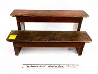 Wood 2 Step Bench