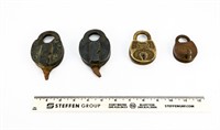 4 Vintage Locks (Only 1 Key)
