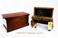 Primitive Wooden Document Box and Primitive