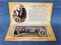 $2 Donald Trump colorized note
