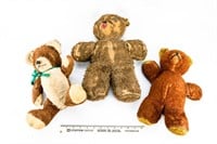 (3) Vintage Teddy Bears