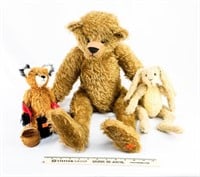 (3) Mohair Teddy Bears