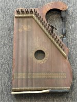 Antique Wood Lap Harp 21.5” x 13”
(wood piece is